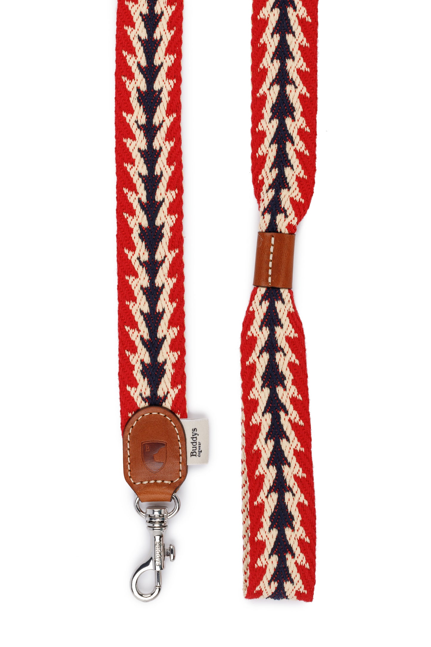 Peruvian Arrow Cotton Dog Lead Red