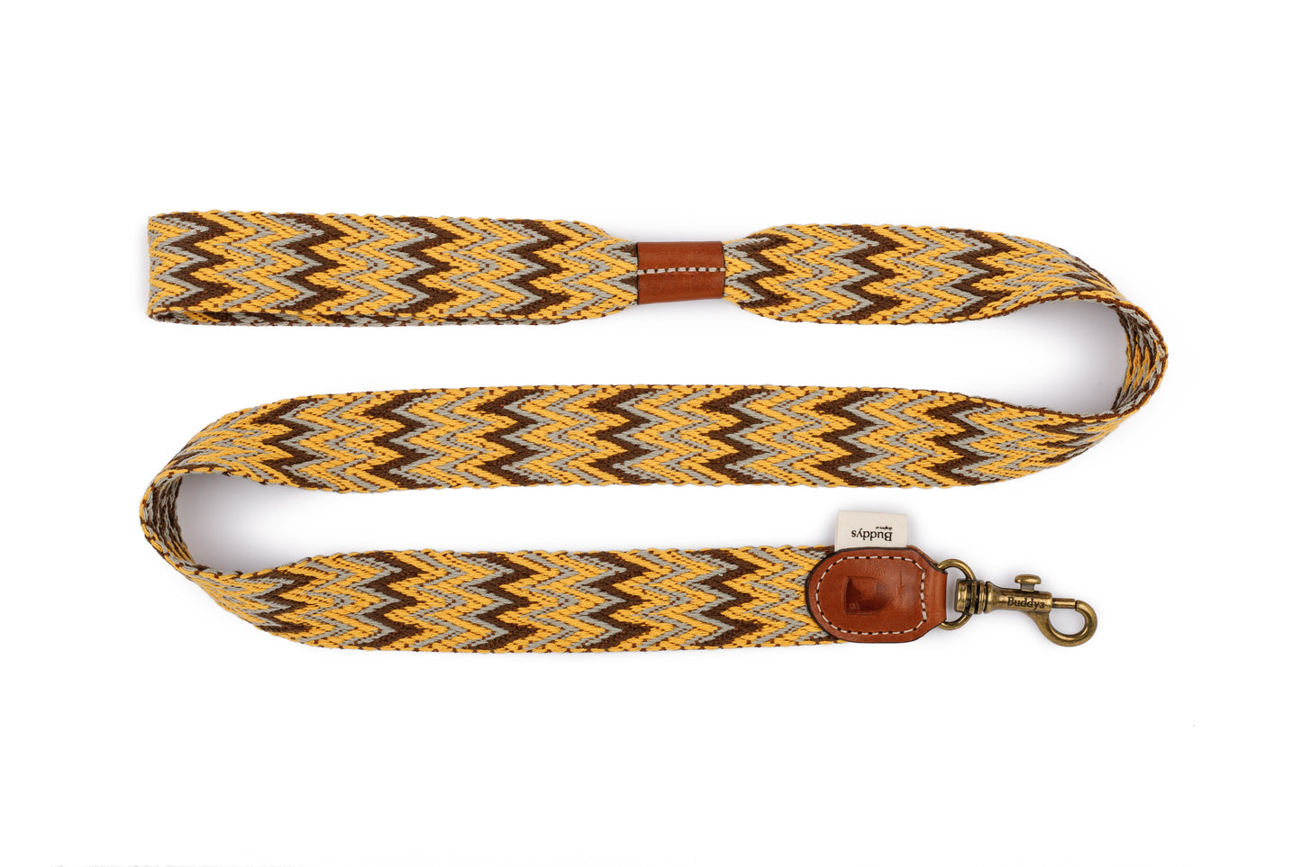 Peruvian Cotton Dog Lead Gold