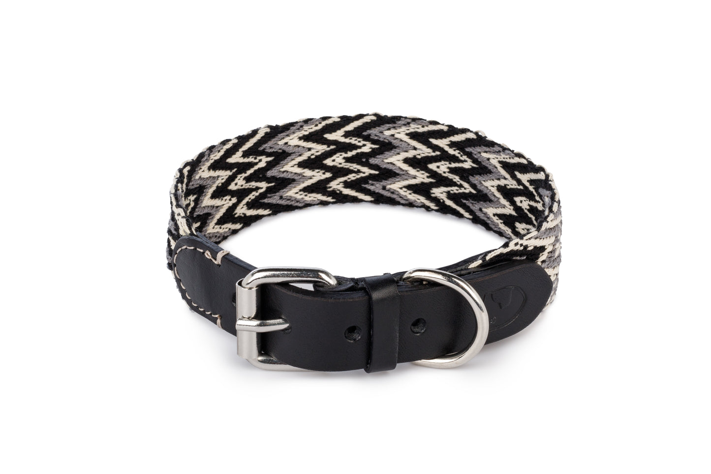 Peruvian Cotton Dog Collar Black