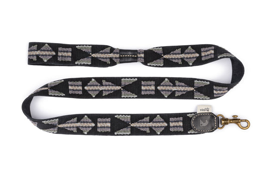 Etna Cotton Dog Lead Black