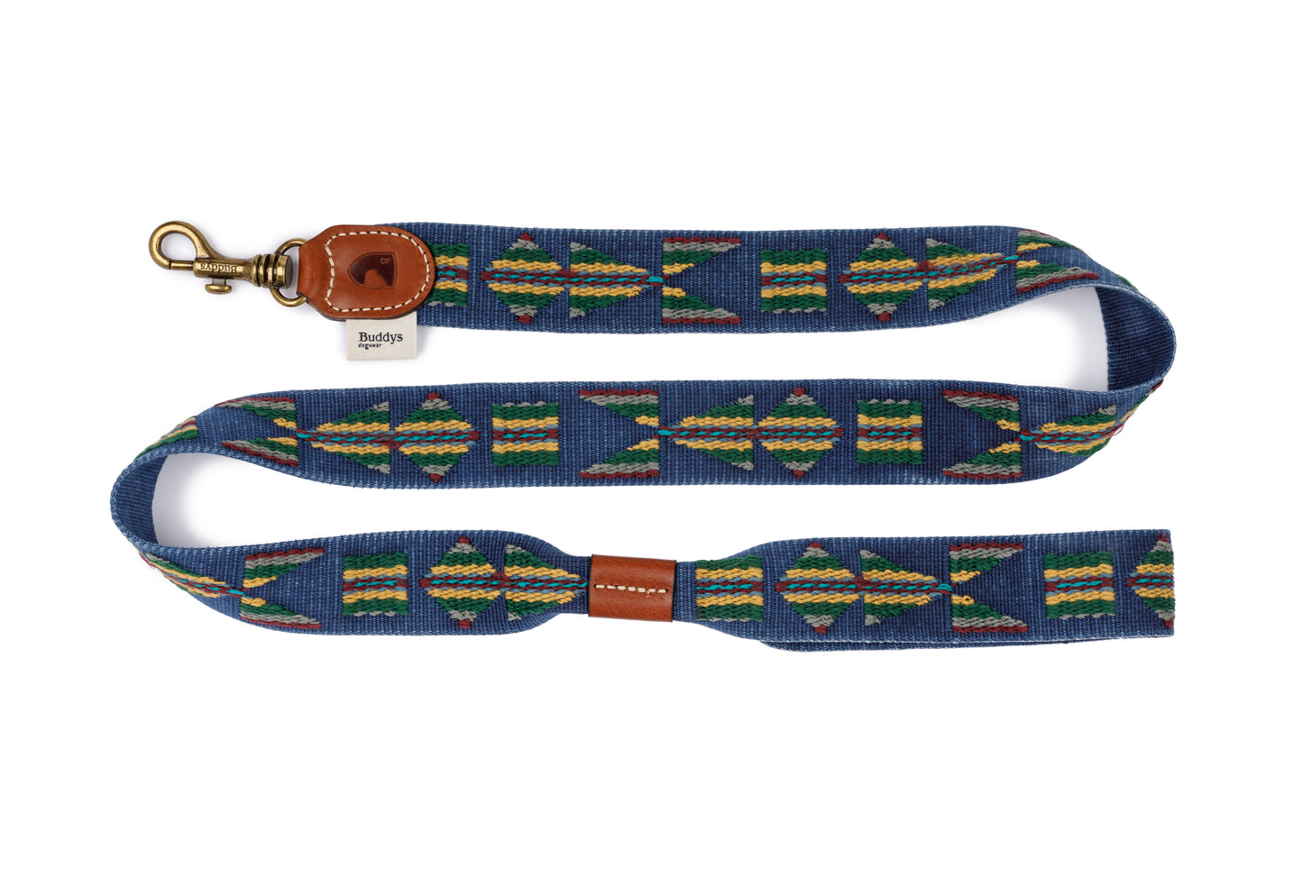 Etna Cotton Dog Lead Blue