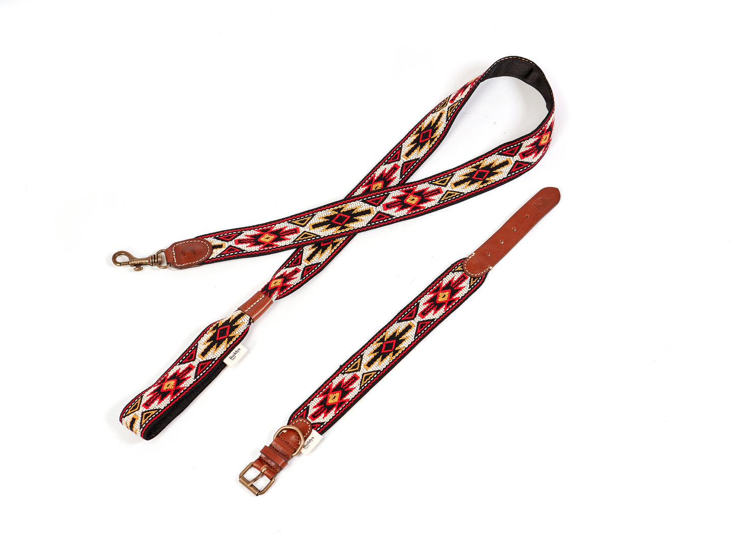 Peyote Canvas Dog Lead Red