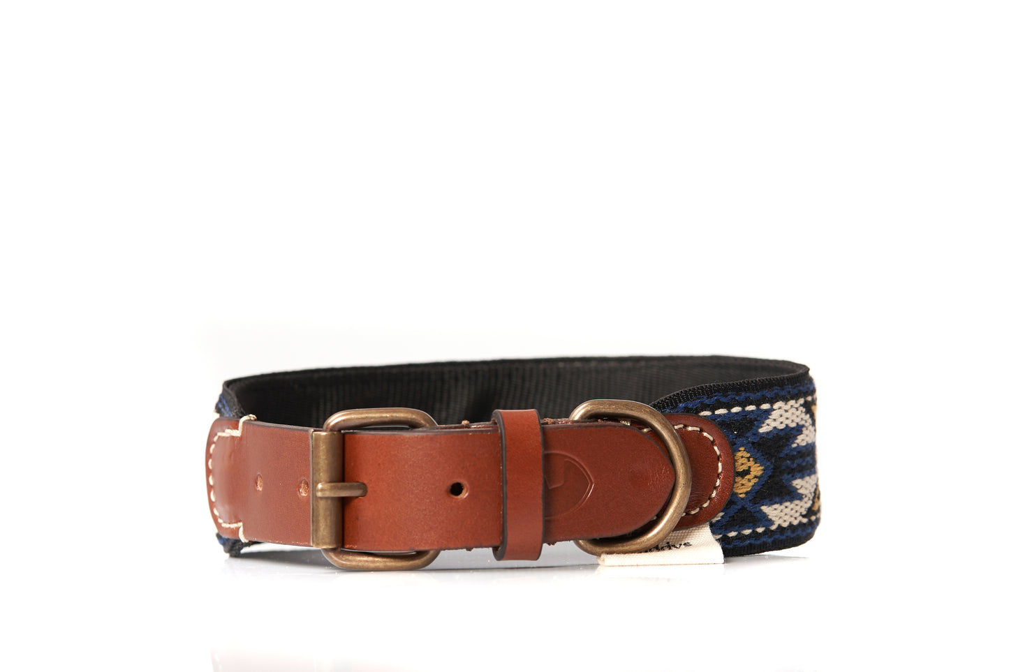 Peyote Canvas Dog Collar Blue