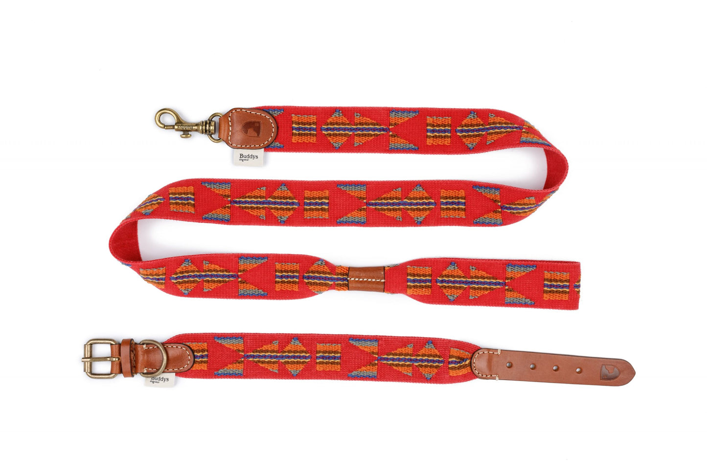 Etna Cotton Dog Lead Red