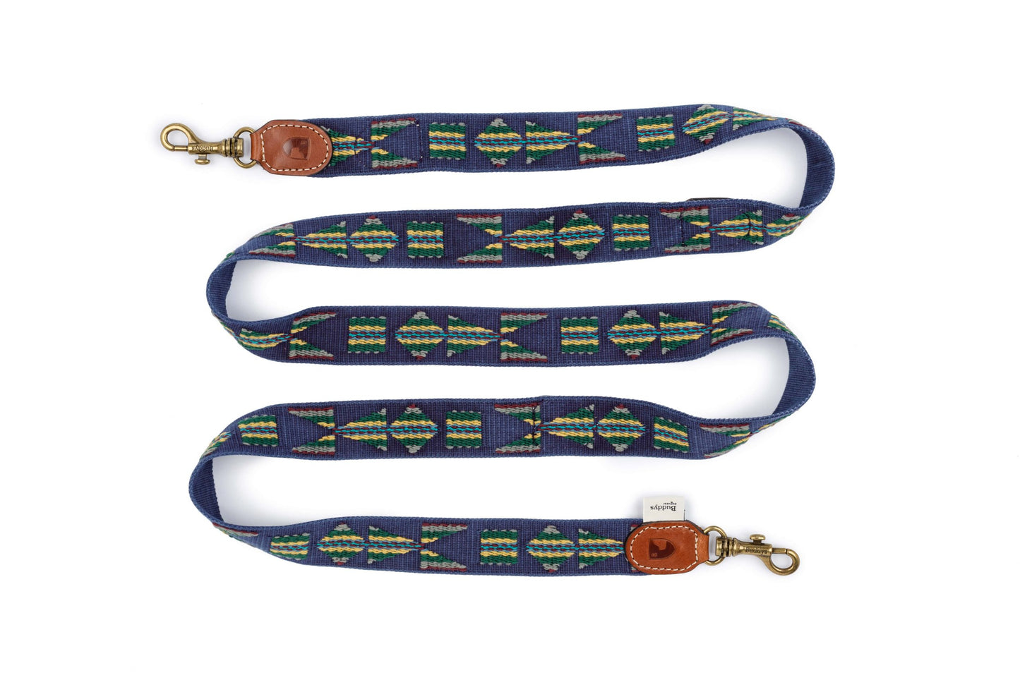 Etna Adjustable Cotton Dog Lead Blue