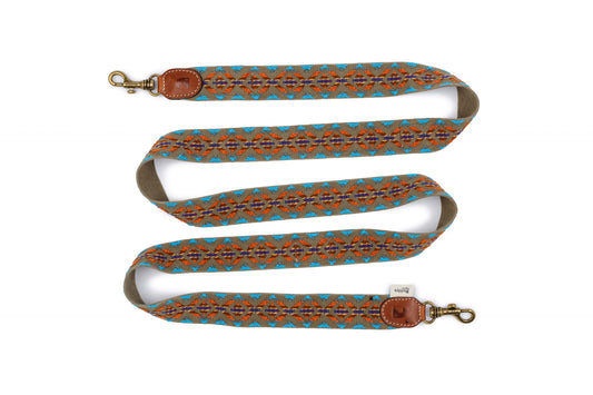 Etna Adjustable Cotton Dog Lead Green