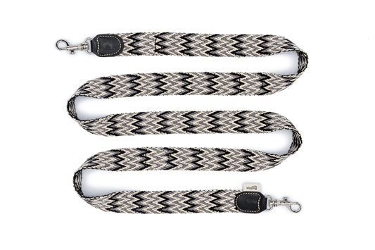 Peruvian Adjustable Cotton Dog Lead Black