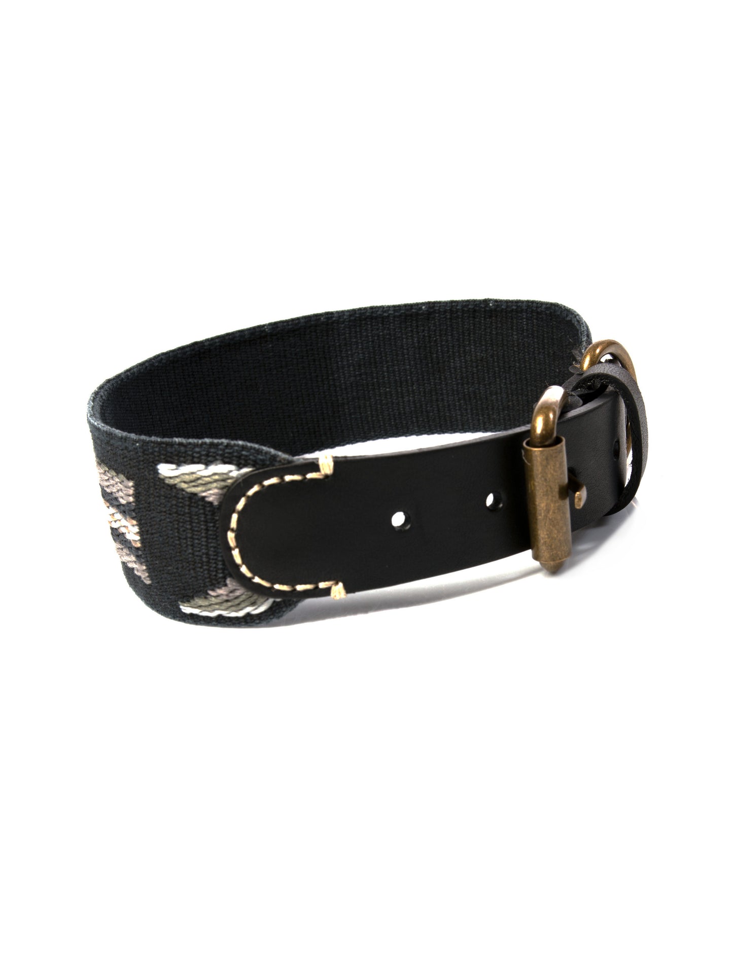 Etna Cotton Dog Collar Black